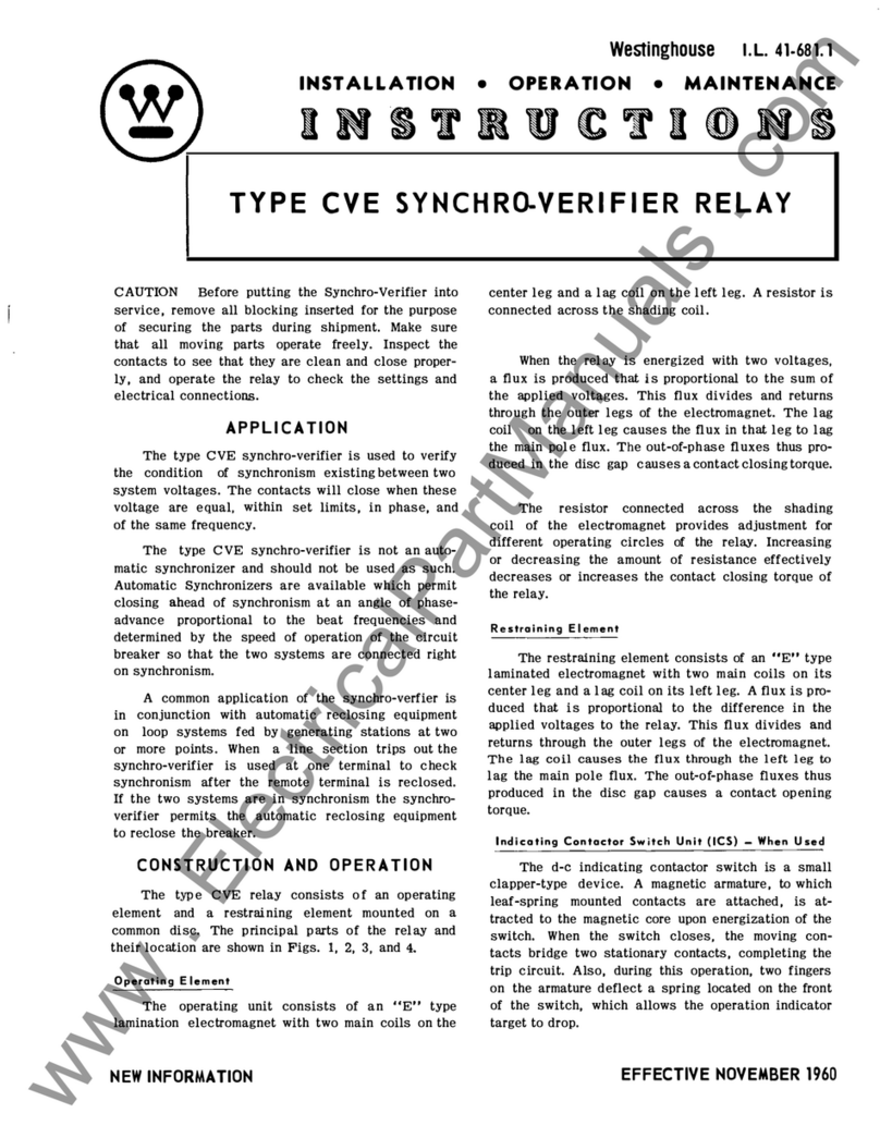 Westinghouse CVE User manual