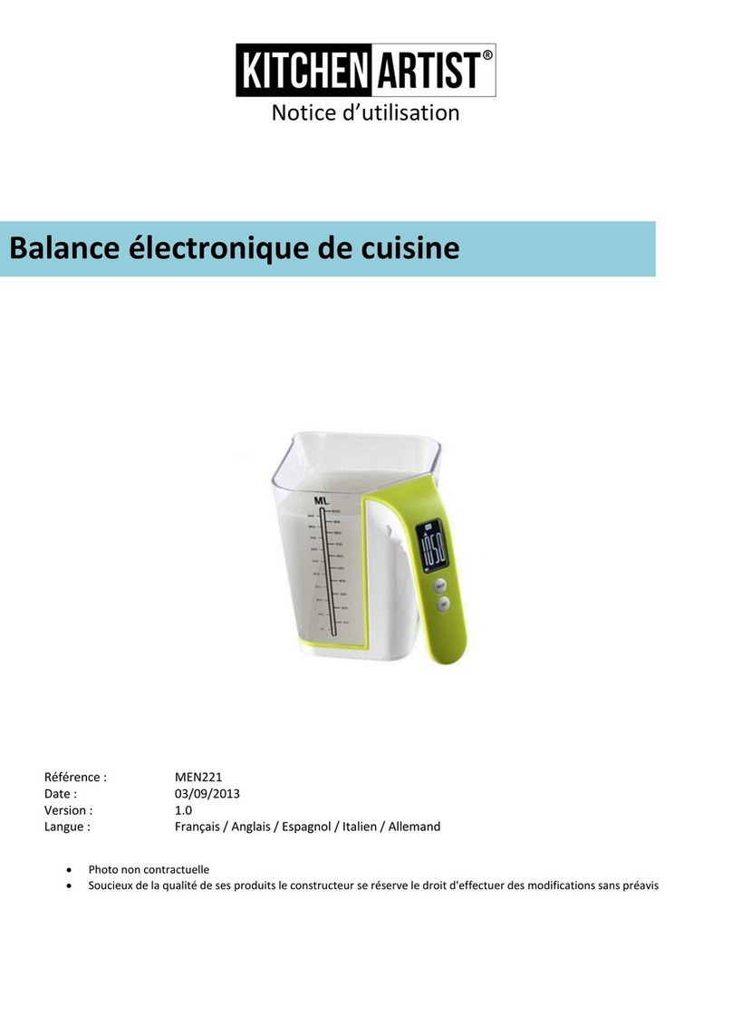 KITCHEN ARTIST MEN221 manual