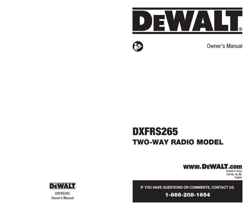 DeWalt DXFRS265 owner's manual