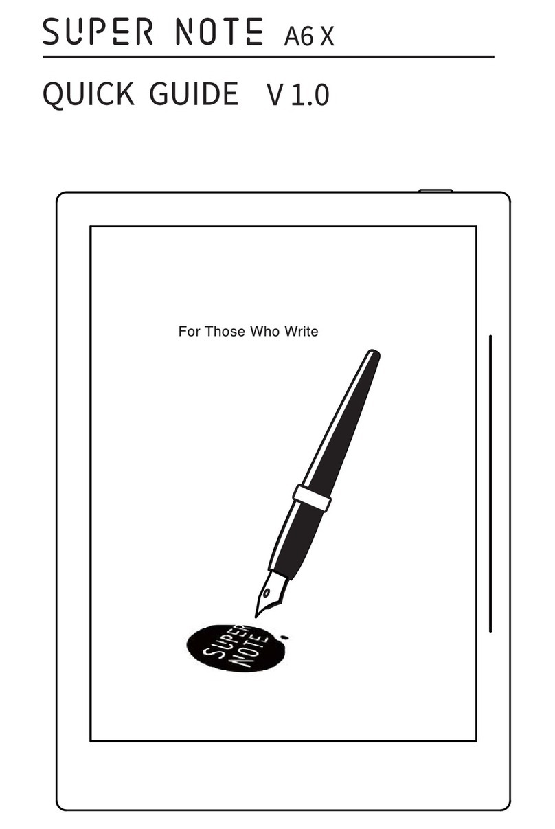 Supernote Supernote A6 X User manual