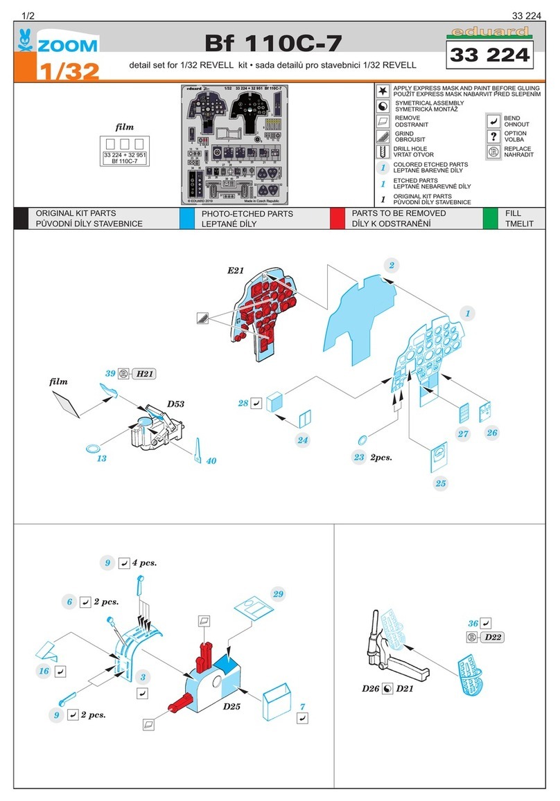 Eduard Zoom Bf 110C-7 quick start guide