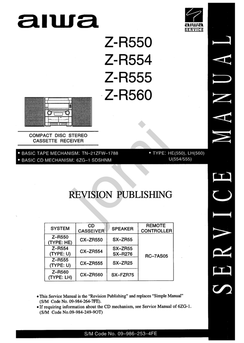 Aiwa Z-R550 User manual