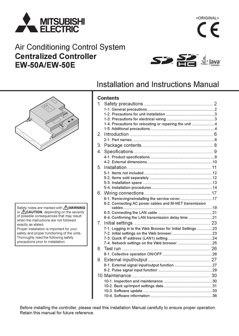 Mitsubishi Electric EW-50A Quick guide