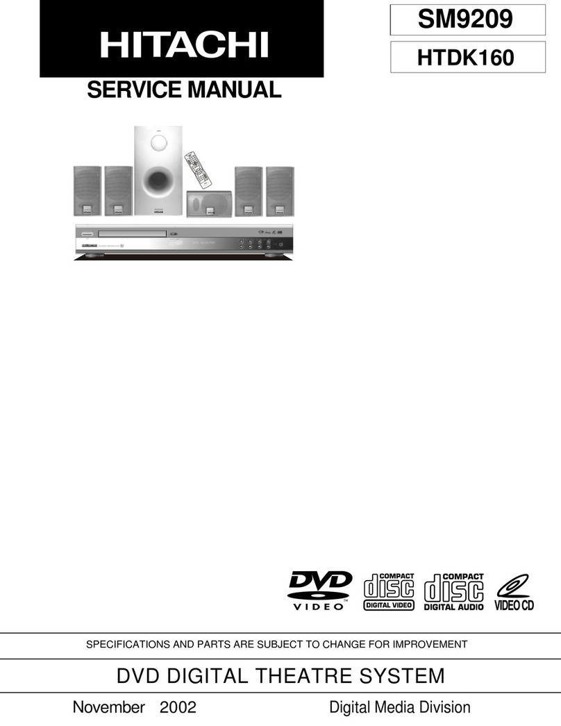 Hitachi HTD-K160 Service manual