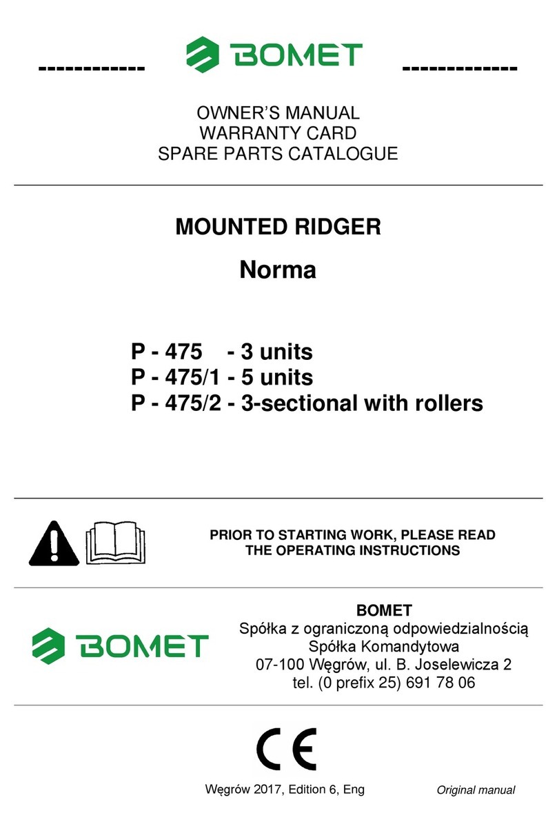 Bomet Norna P-475 owner's manual
