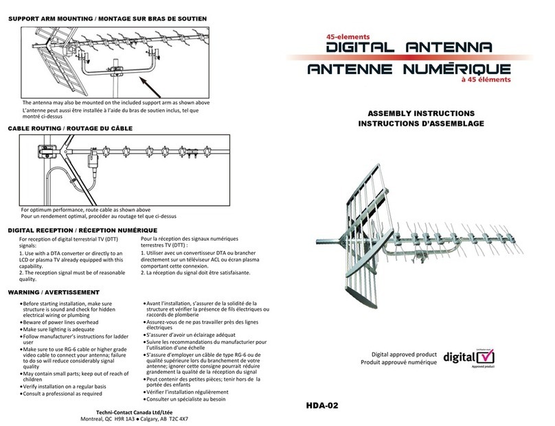 TECHNI-CONTACT HDA-02 Assembly instructions