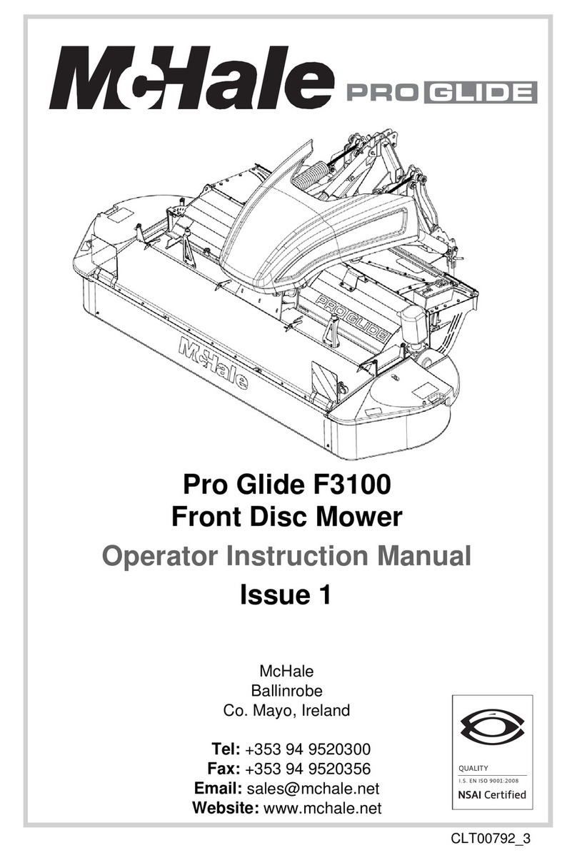 McHale Pro Glide F3100 Operator's instruction manual McHale Pro Glide F3100 Operator's instruction manual