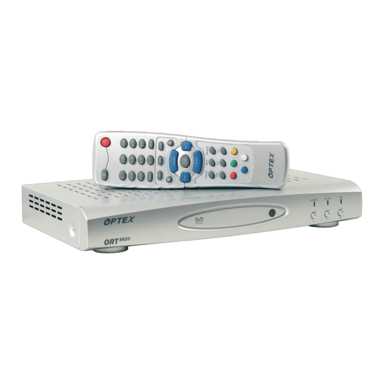 Optex ORT 8820 User manual