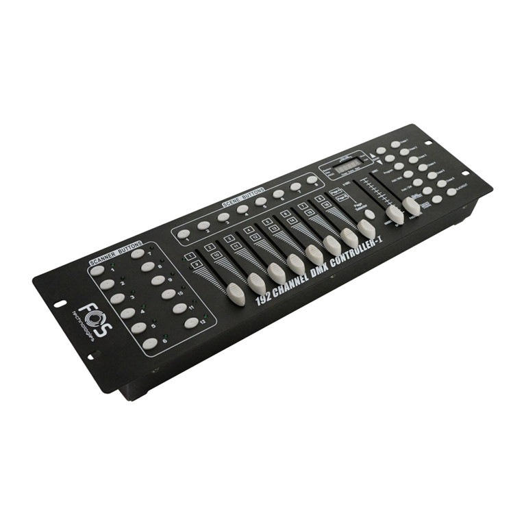 FOS Technologies 192Ch DMX Console manual