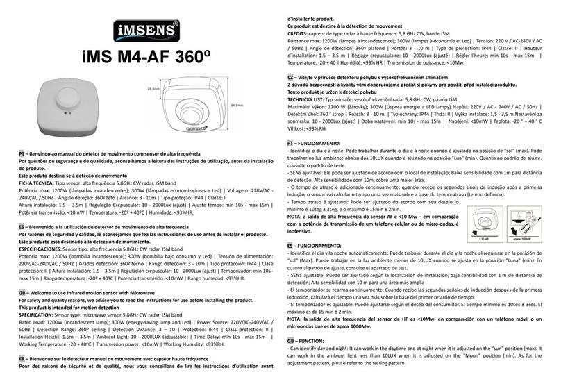 iMSENS iMS M4-AF 360º quick start guide