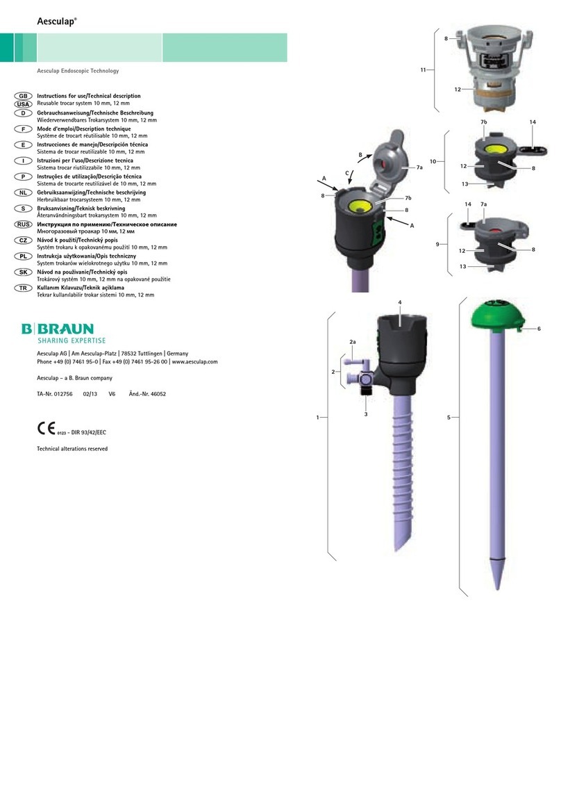 Braun Aesculap Instructions for use/Technical description