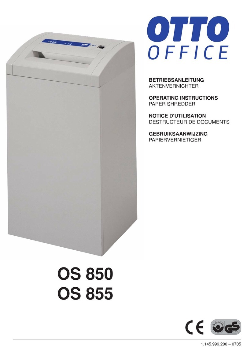 Otto Office OS 850 operating instructions