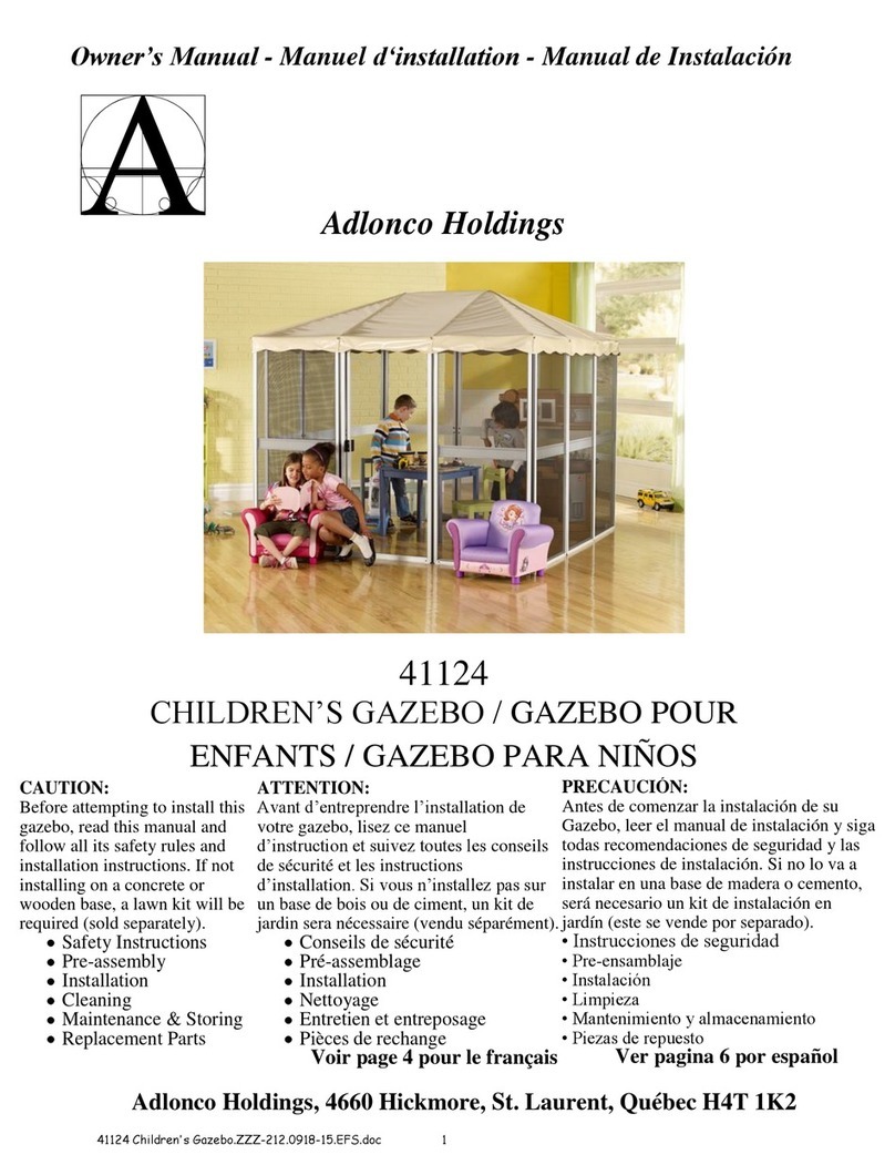 Adlonco Holdings 41124 owner's manual