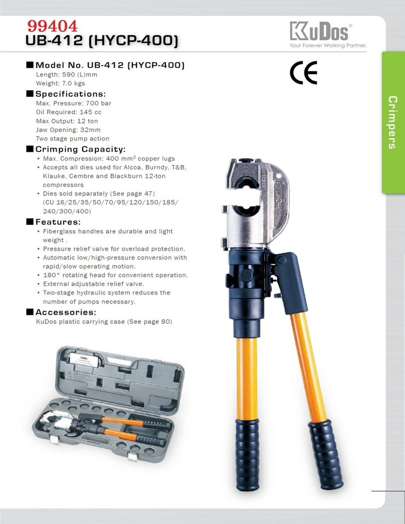 KUDOS UB-412 Maintenance and service guide