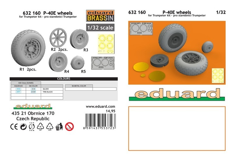 Eduard BRASSIN P-40E wheels User manual