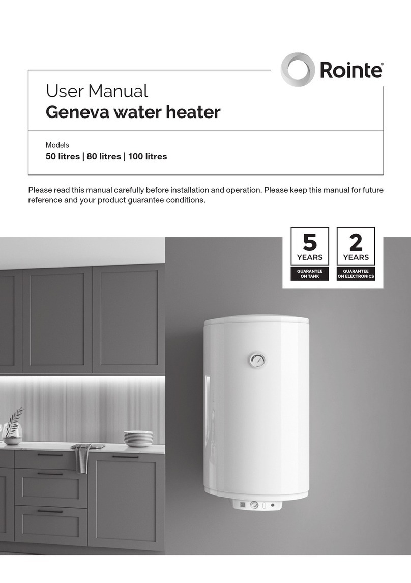 Rointe Geneva 050DHW4 user manual