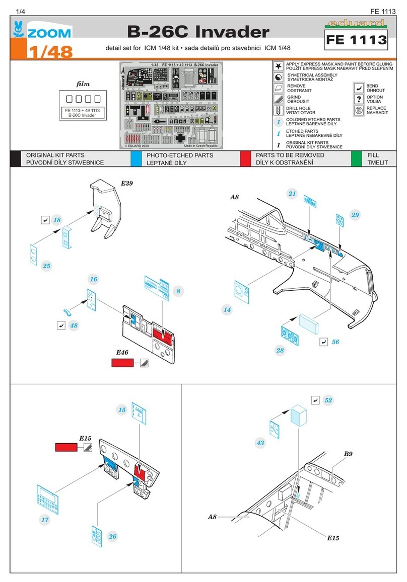 Eduard ZOOM B-26C Invader User manual