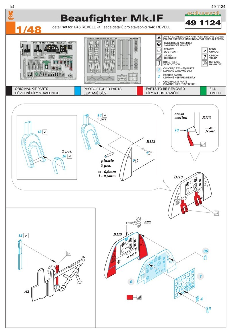 Eduard Beaufighter Mk.IF User manual