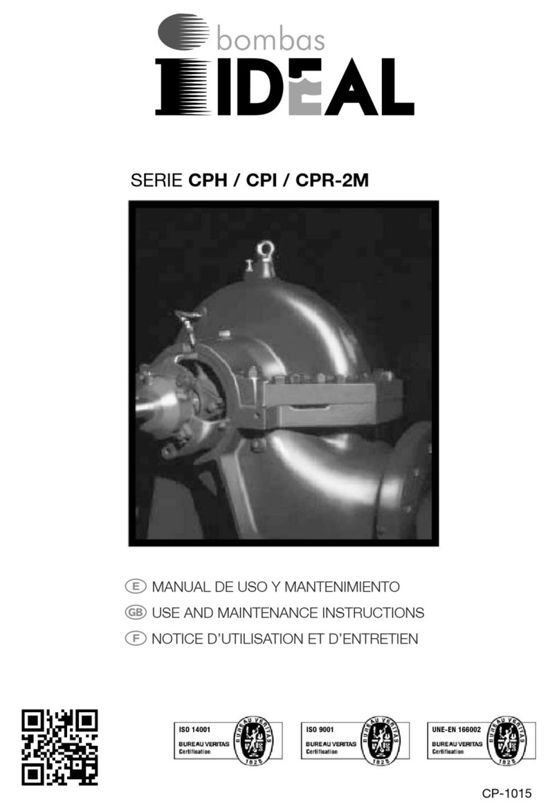 BOMBAS IDEAL CPH Series Use and maintenance instructions