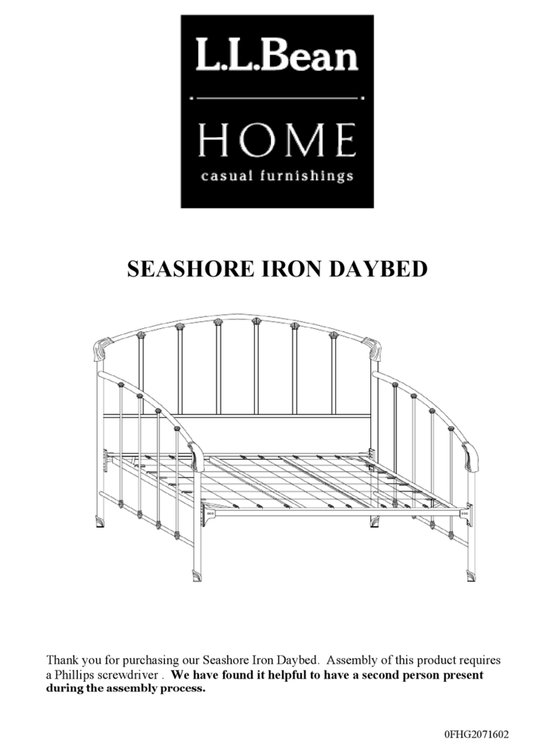 L.L.Bean SEASHORE IRON DAYBED Operator's manual L.L.Bean SEASHORE IRON DAYBED Operator's manual