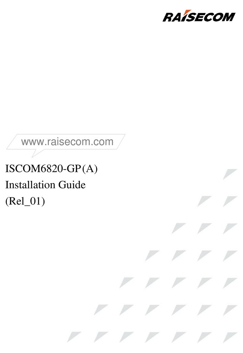 Raisecom ISCOM6820-GP installation guide