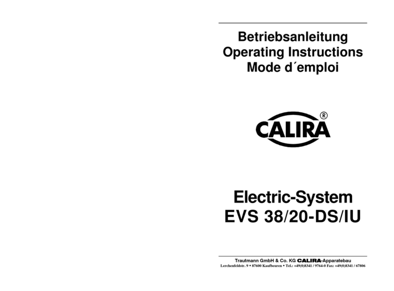 Calira EVS 38/20-DS/IU operating instructions