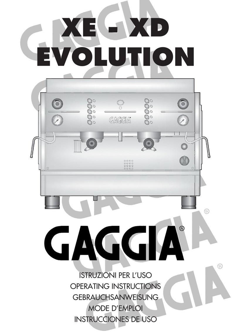 Gaggia XE Evolution operating instructions