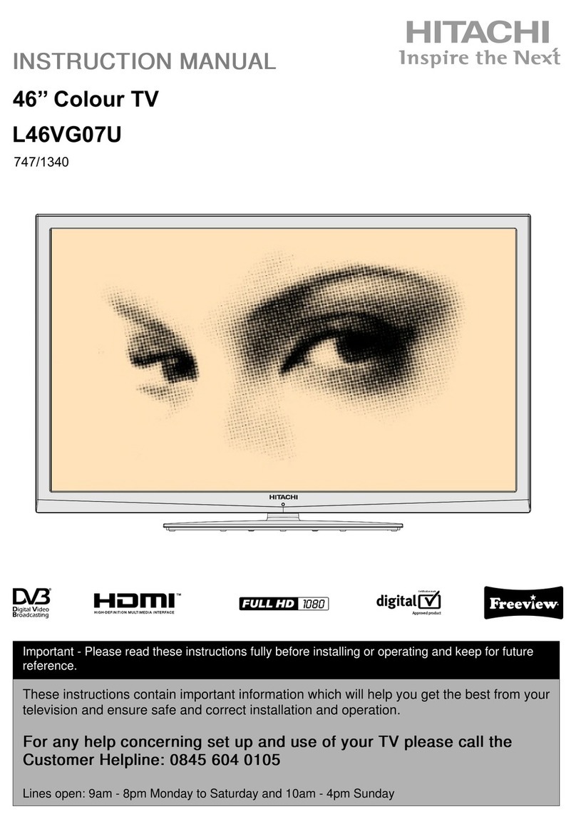 Hitachi L46VG07U instruction manual