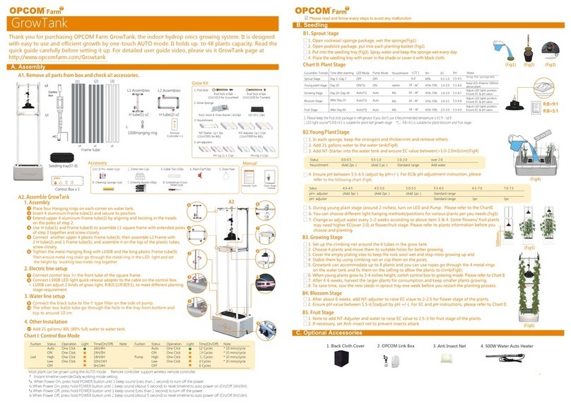 OPCOM Farm Grow Tank Quick guide manual OPCOM Farm Grow Tank Quick guide manual