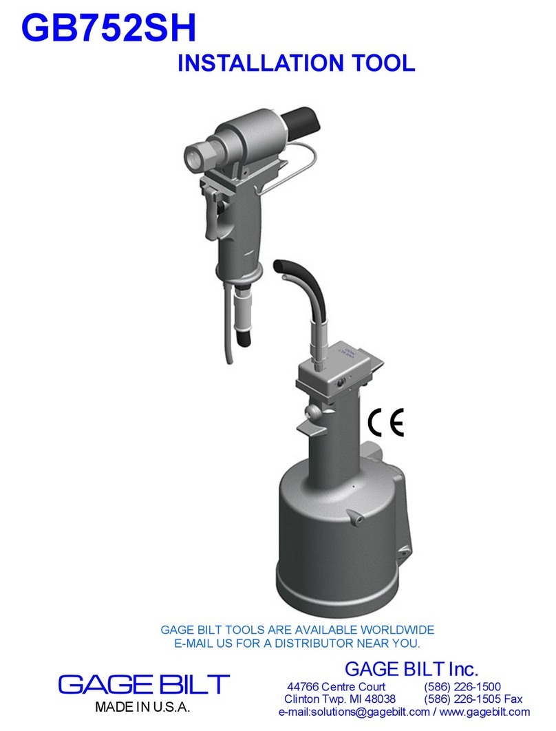 Gage Bilt GB752SH manual