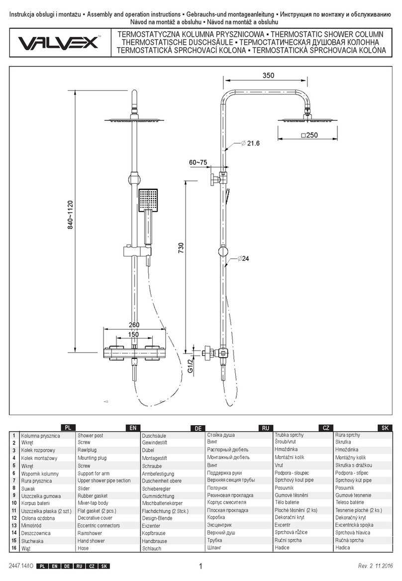 VALVEX CUBUS 2447140 Assembly and operation instructions VALVEX CUBUS 2447140 Assembly and operation instructions