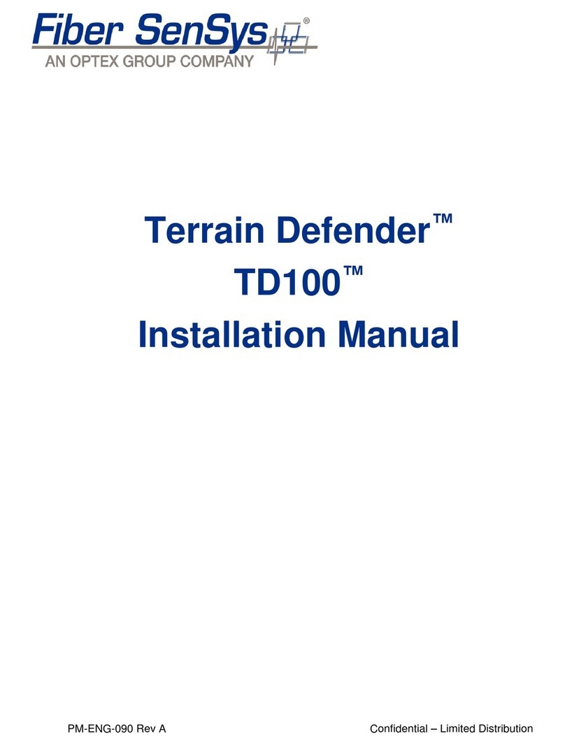 Optex Fiber SenSys Terrain Defender TD 100 User manual