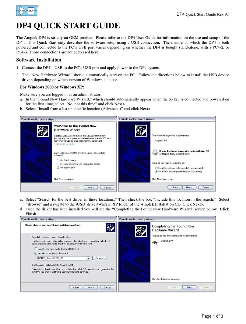 Amptek DP4 quick start guide