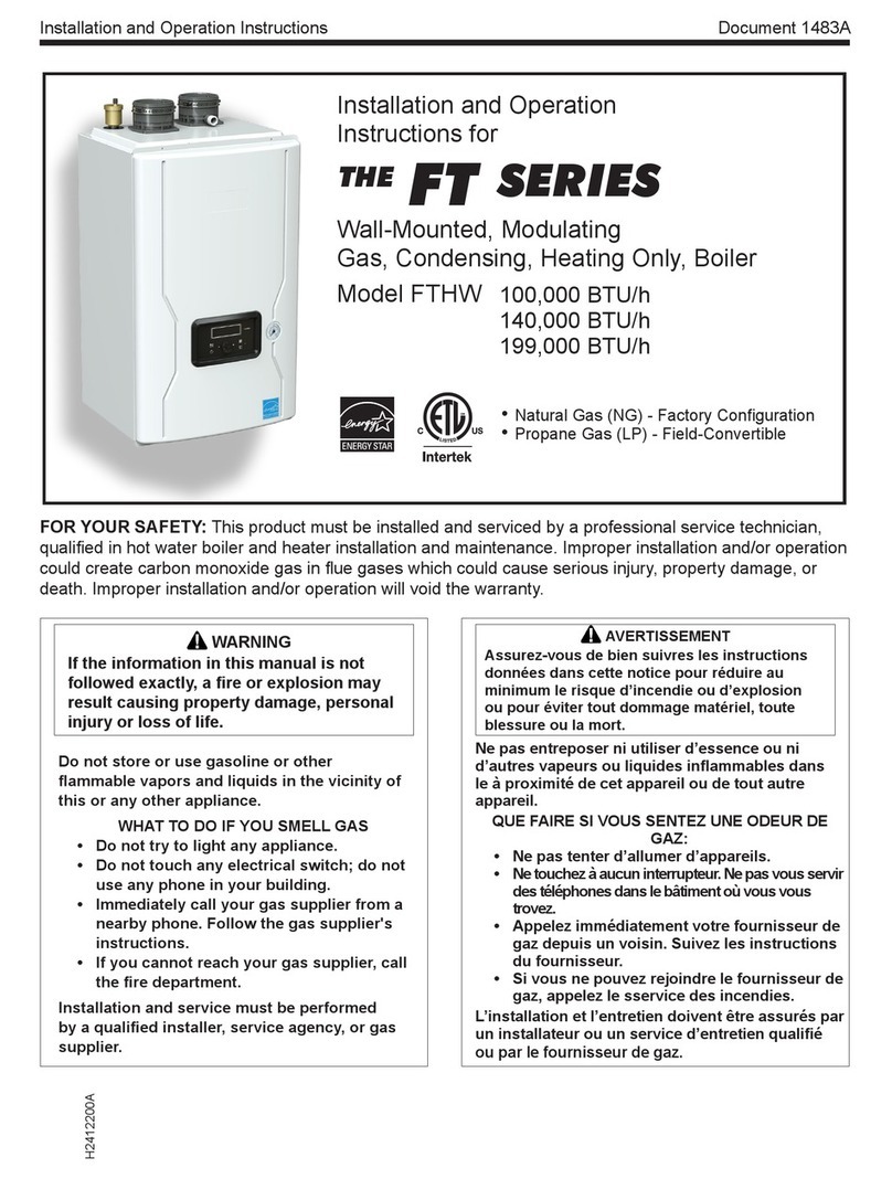 Laars FT Series User manual