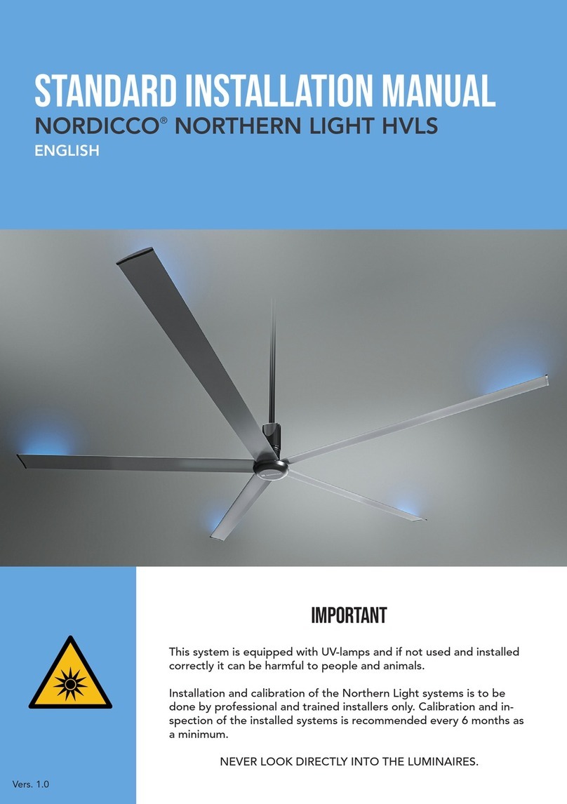 NORDICCO NORTHERN LIGHT HVLS User manual