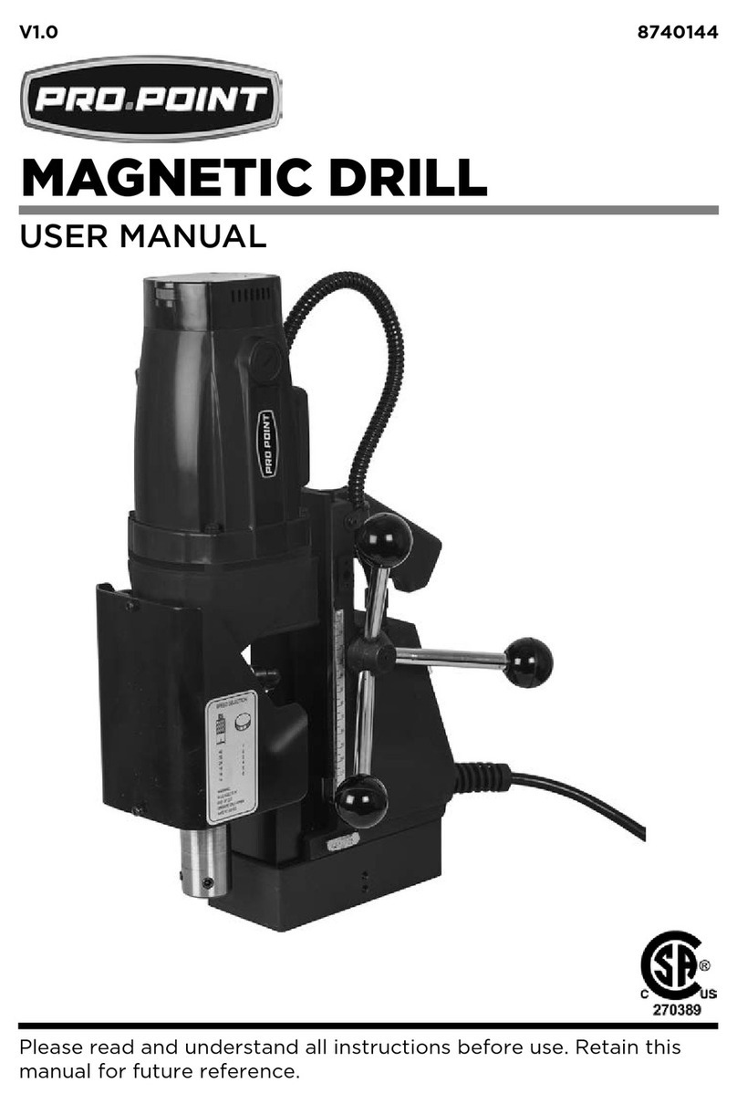 PROPOINT MAGNETIC DRILL user manual PROPOINT MAGNETIC DRILL user manual