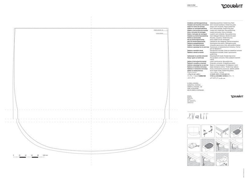 DURAVIT D-Code 033955 Series User manual