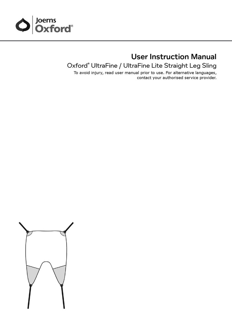 Joerns Oxford UltraFine User instruction manual