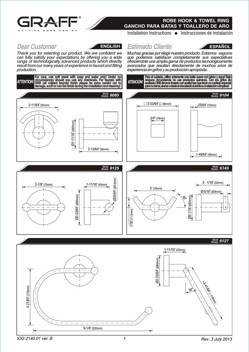 Graff 9085 installation instructions