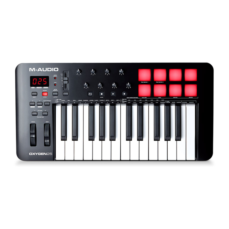M-Audio oxygen25 user guide