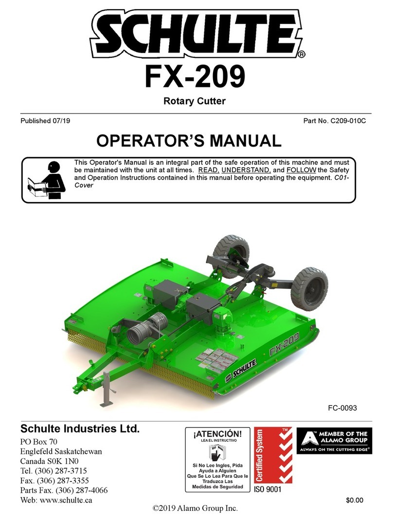 Schulte FX-209 Operator's manual