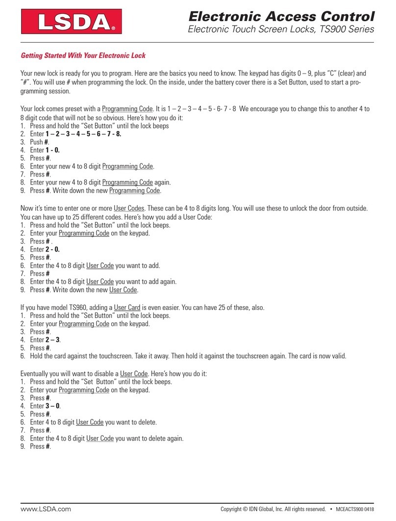 LSDA TS900 Series User manual