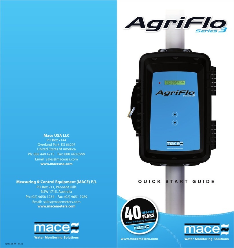Mace AgriFlo 3 Series quick start guide