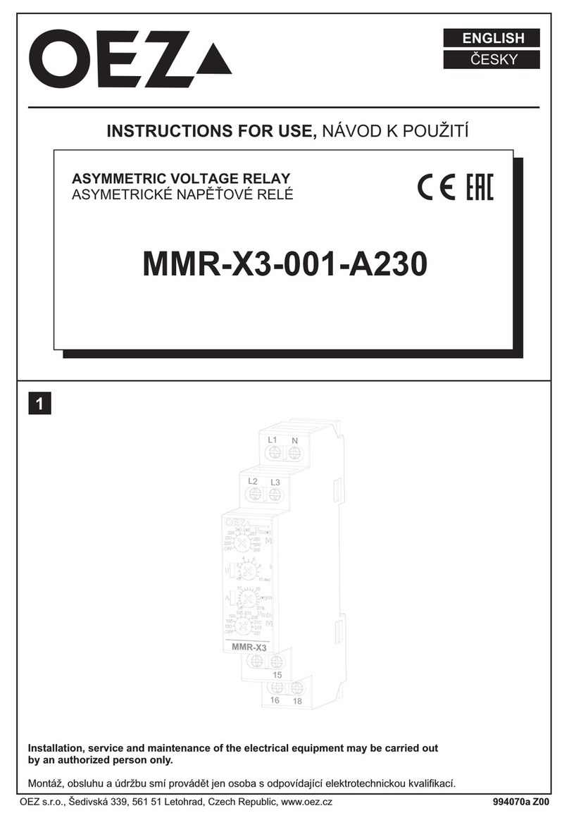 OEZ MINIA MMR-X3-001-A230 Instructions for use