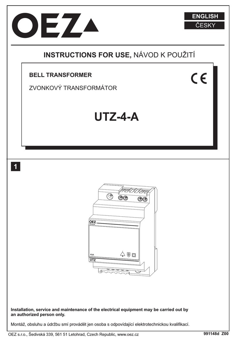 OEZ MINIA UTZ-4-A User manual