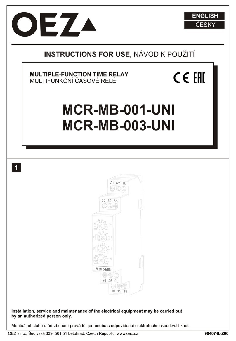 OEZ MINIA MCR-MB-001-UNI Instructions for use