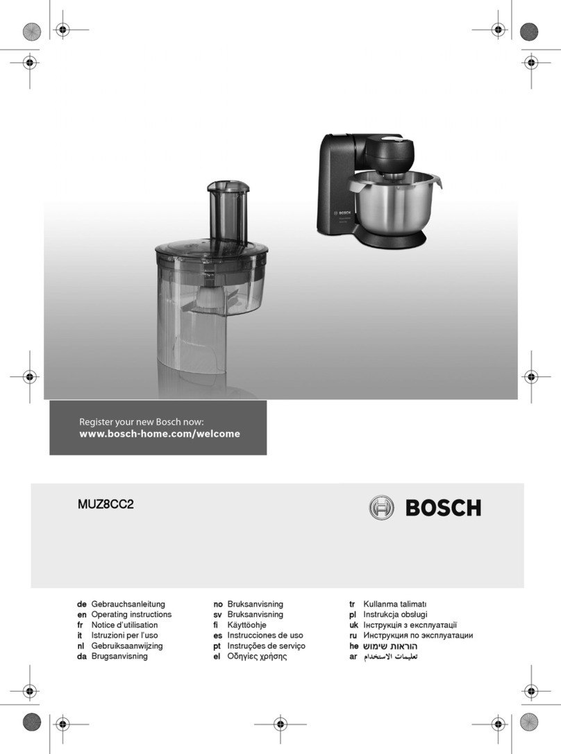 Bosch MUZ8CC2 User manual