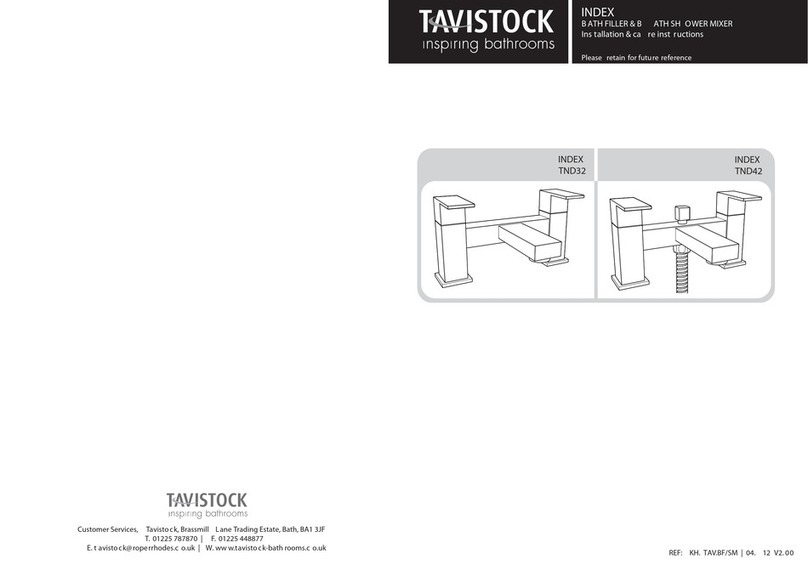 Tavistock INDEX TND32 INSTALLATION & CARE INSTRUCTIONS