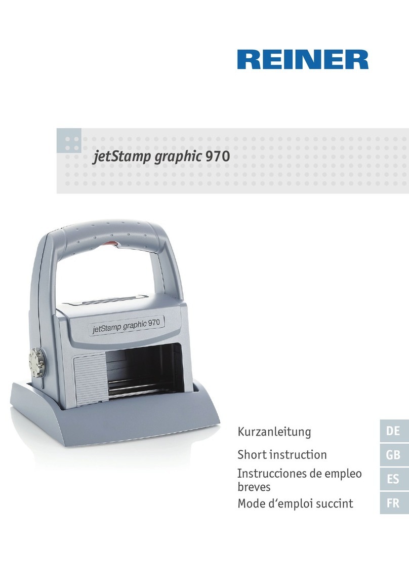 Reiner jetStamp graphic 970 Short Instruction