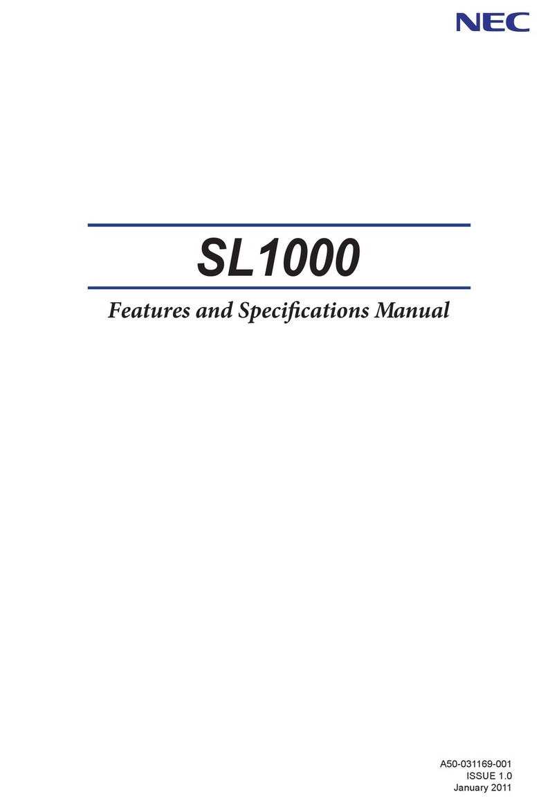 NEC SL1000 User manual
